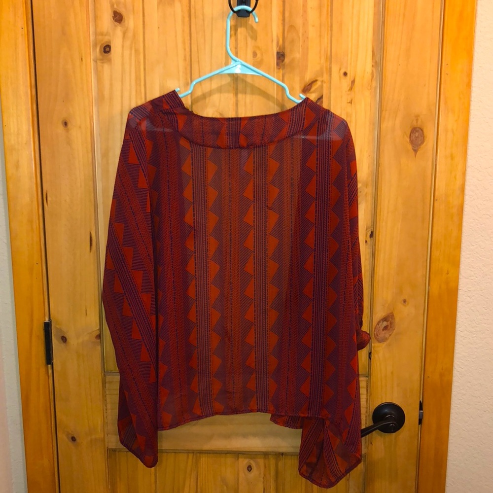 Red and blue wrap - Picture 2 of 2